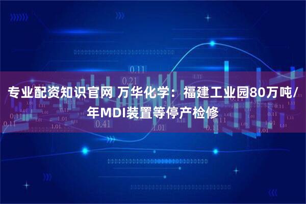 专业配资知识官网 万华化学：福建工业园80万吨/年MDI装置等停产检修